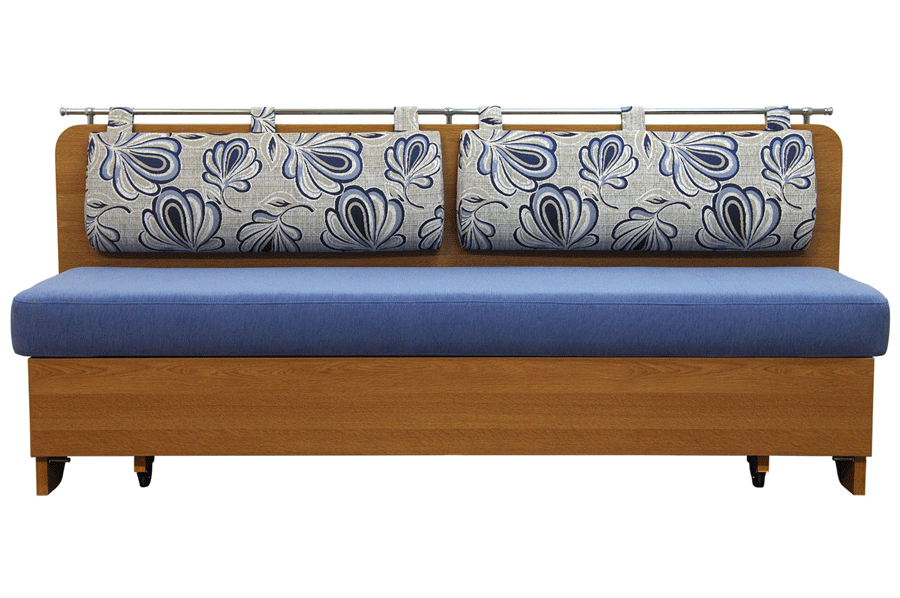 Кухонный прямой диван Стокгольм-СВ в ткани