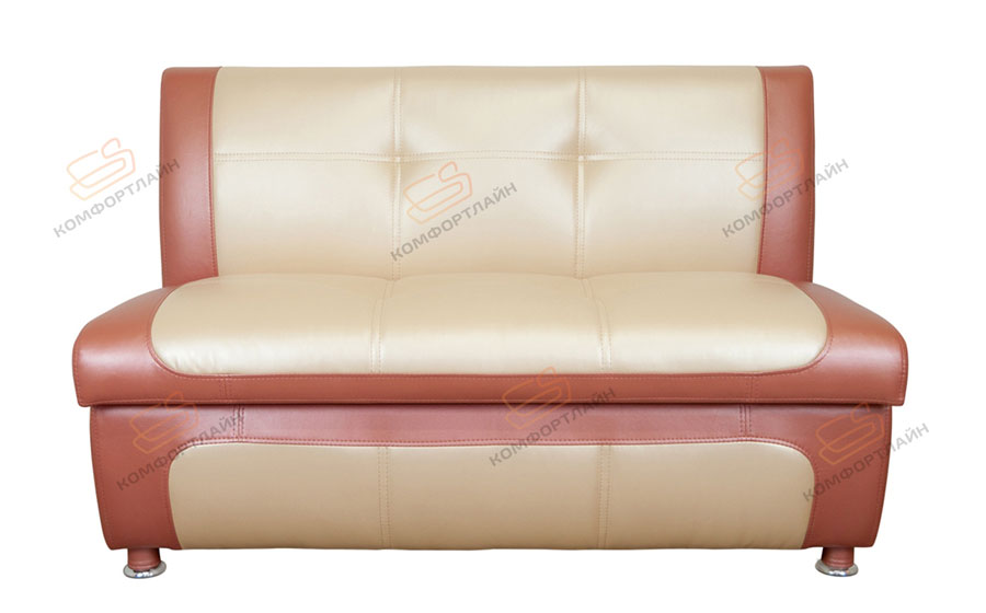 Прямой диван для кухни Сенатор артикул ДСЕ-22 в экокоже