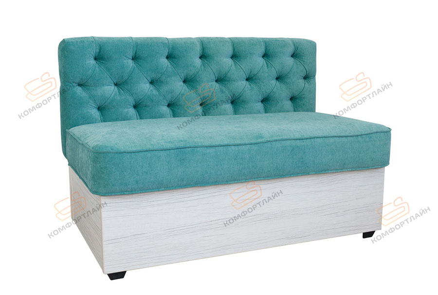 Прямой диван для кухни Честер артикул ДЧ-03 в Velvet Lux 80