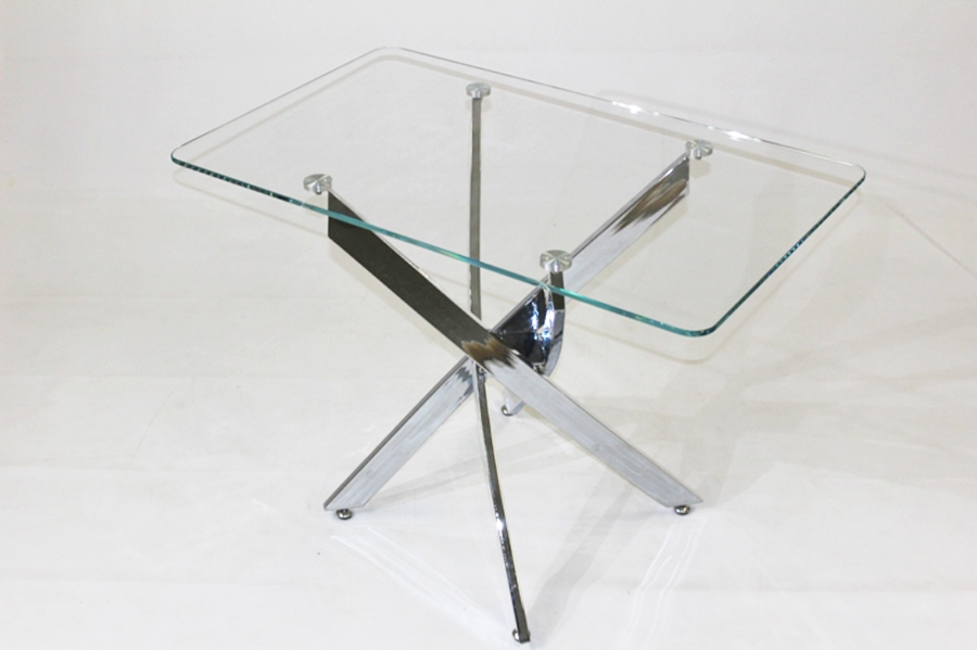 Обеденный стол из стекла Рим 10 прозрачный