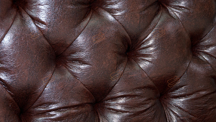 Прямой диван для кухни Честер-Софт в коричневой экокоже спинка