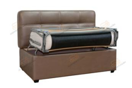 Прямой диван-раскладушка Палермо-Софт в экокоже