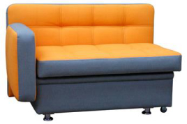 Прямой диван-кушетка для кухни Фокус в экокоже