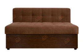Прямой диван для кухни Палермо ДПЛ-06 во флоке Breeze 3611