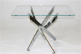 Обеденный стол из стекла Рим 10 прозрачный