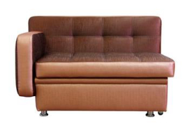 Прямой диван-кушетка для кухни Фокус в экокоже