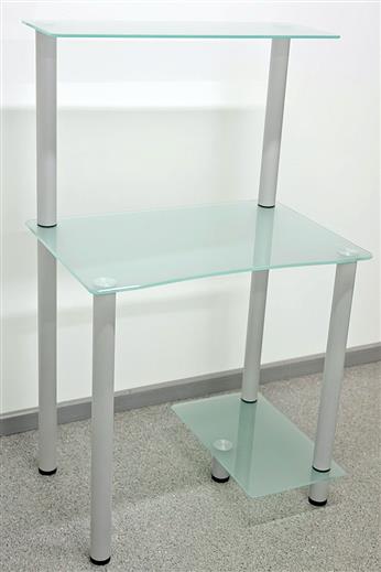 Стеклянный компьютерный стол КС-01 (матовый)