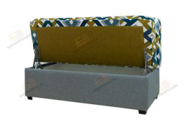Прямой кухонный диван Палермо-Софт артикул ДПС-03 в ткани