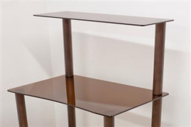 Стеклянный стол для компьютера КС-01 (бронзовый)