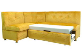 Угловой диван на кухню со спальным местом Сенатор-СВ (обивка-флок)